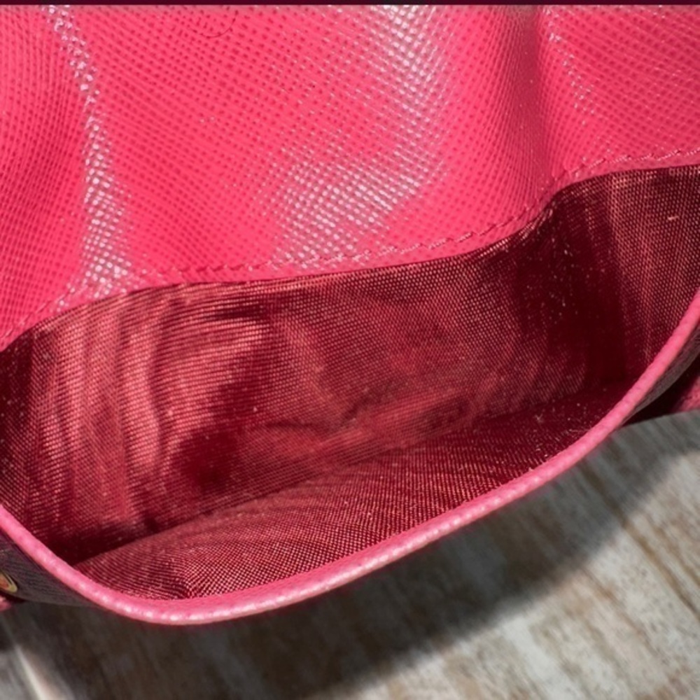 EXCELLENT CONDITION Authentic Prada Saffiano Key Pouch. Color: Pink. - Picture 7 of 14